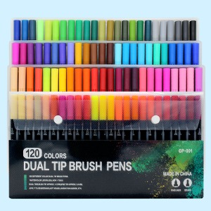 48색, 72색, 120색 듀얼 팁 브러쉬 펜 (수성)